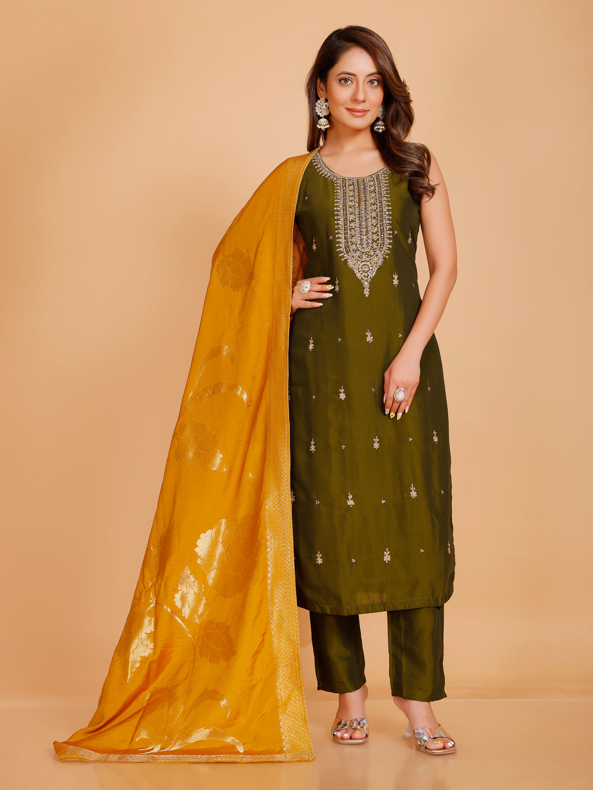 Vamika Silk Straight Suit