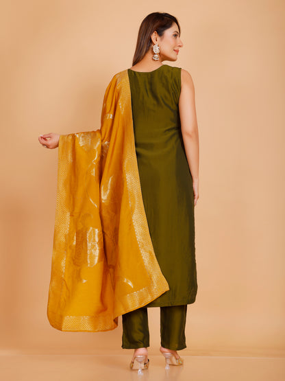 Vamika Silk Straight Suit
