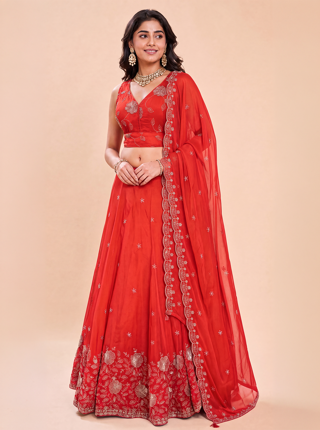 Tanvi Tissue Lehenga Set