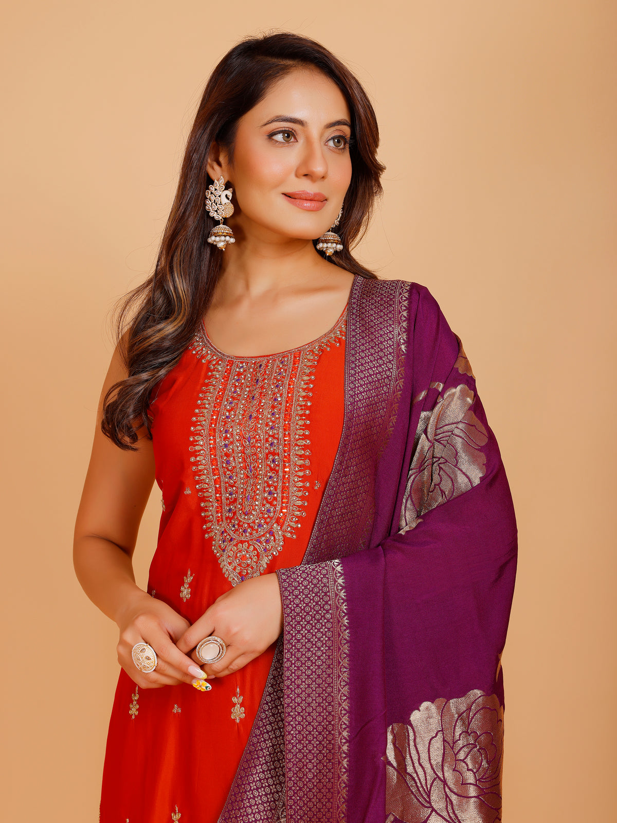 Vamika Silk Straight Suit