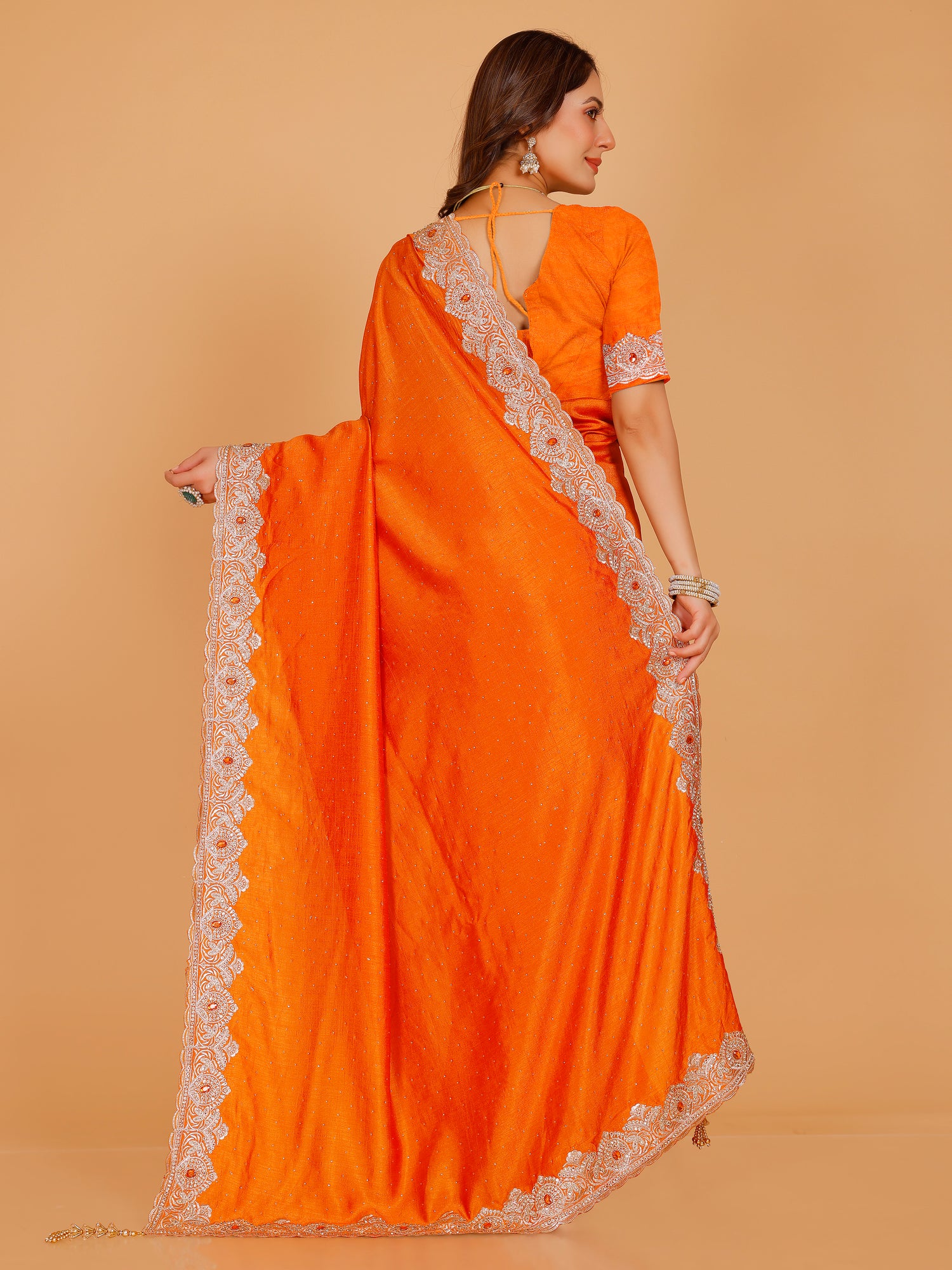 Bhavya Silk Embroidered Saree