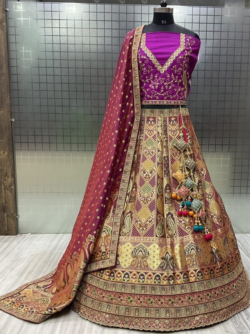 Pruthvi Unstitched Lehenga Choli - Roop Darshan
