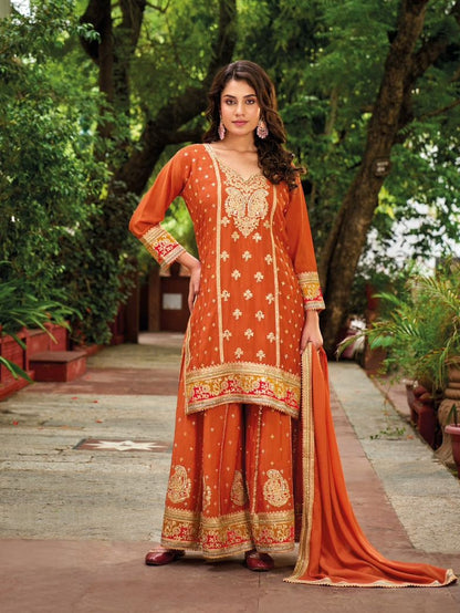 Samaira Palazzo Suit - Roop Darshan