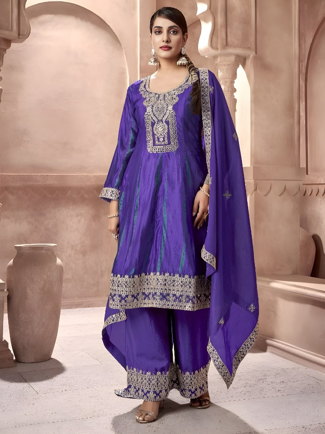 Tiyana Flair Palazzo Suit