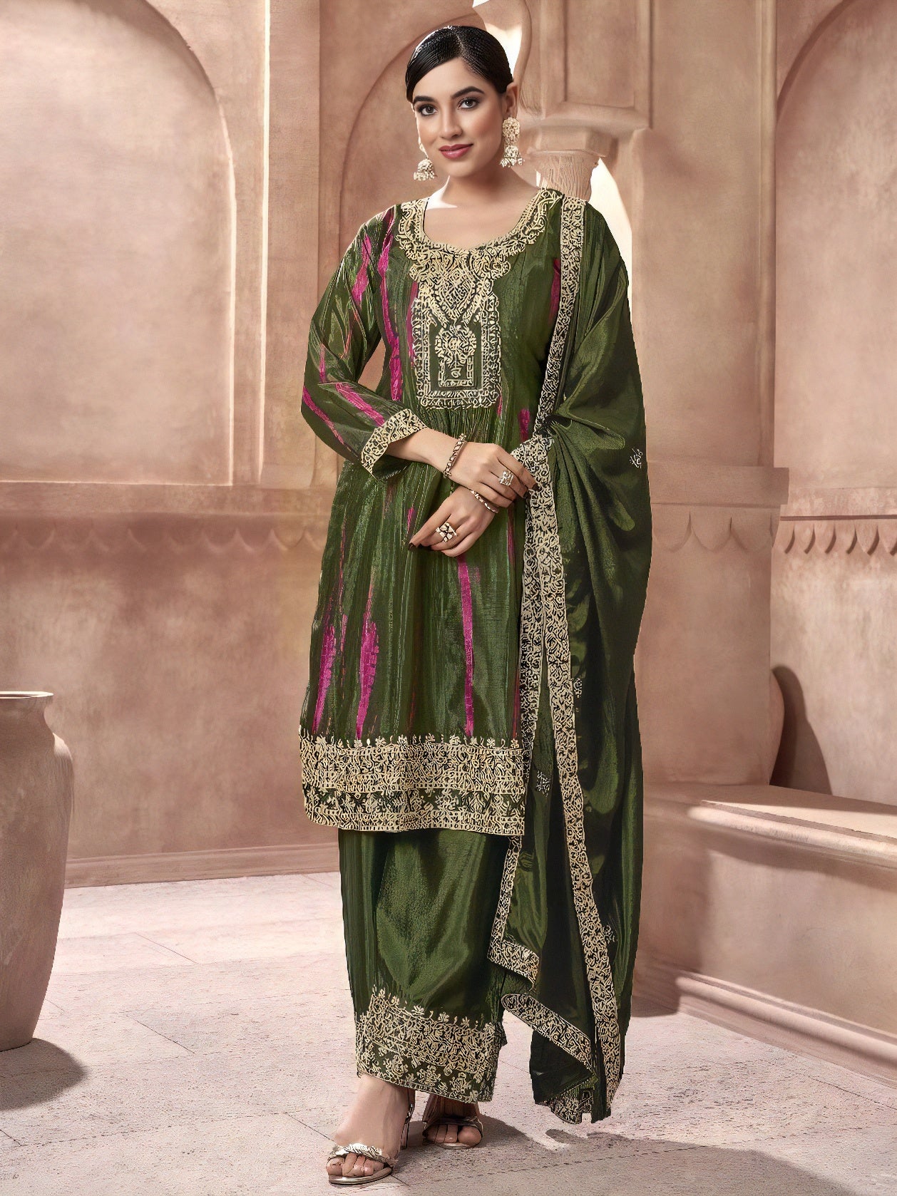 Tiyana Flair Palazzo Suit