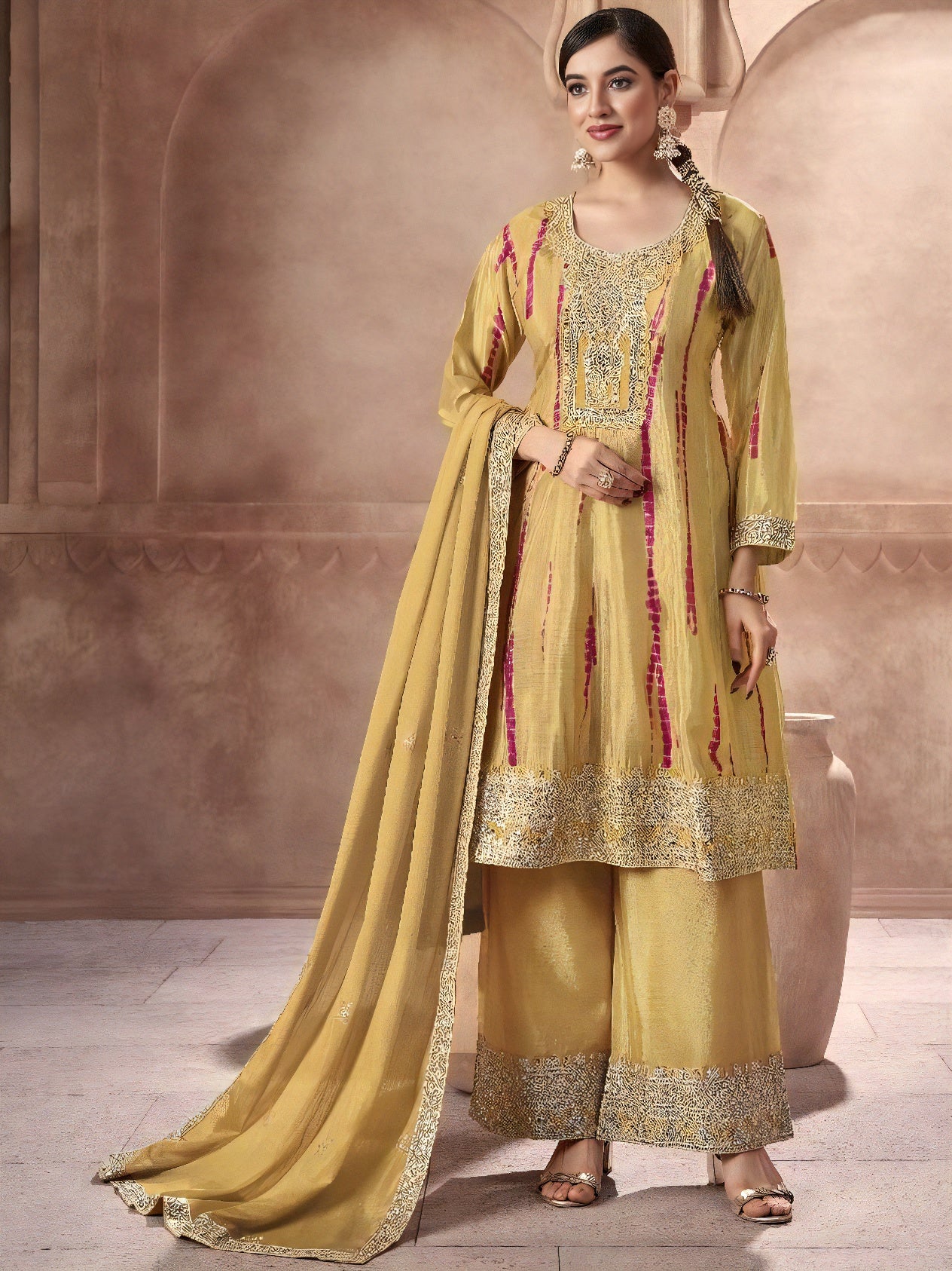 Tiyana Flair Palazzo Suit