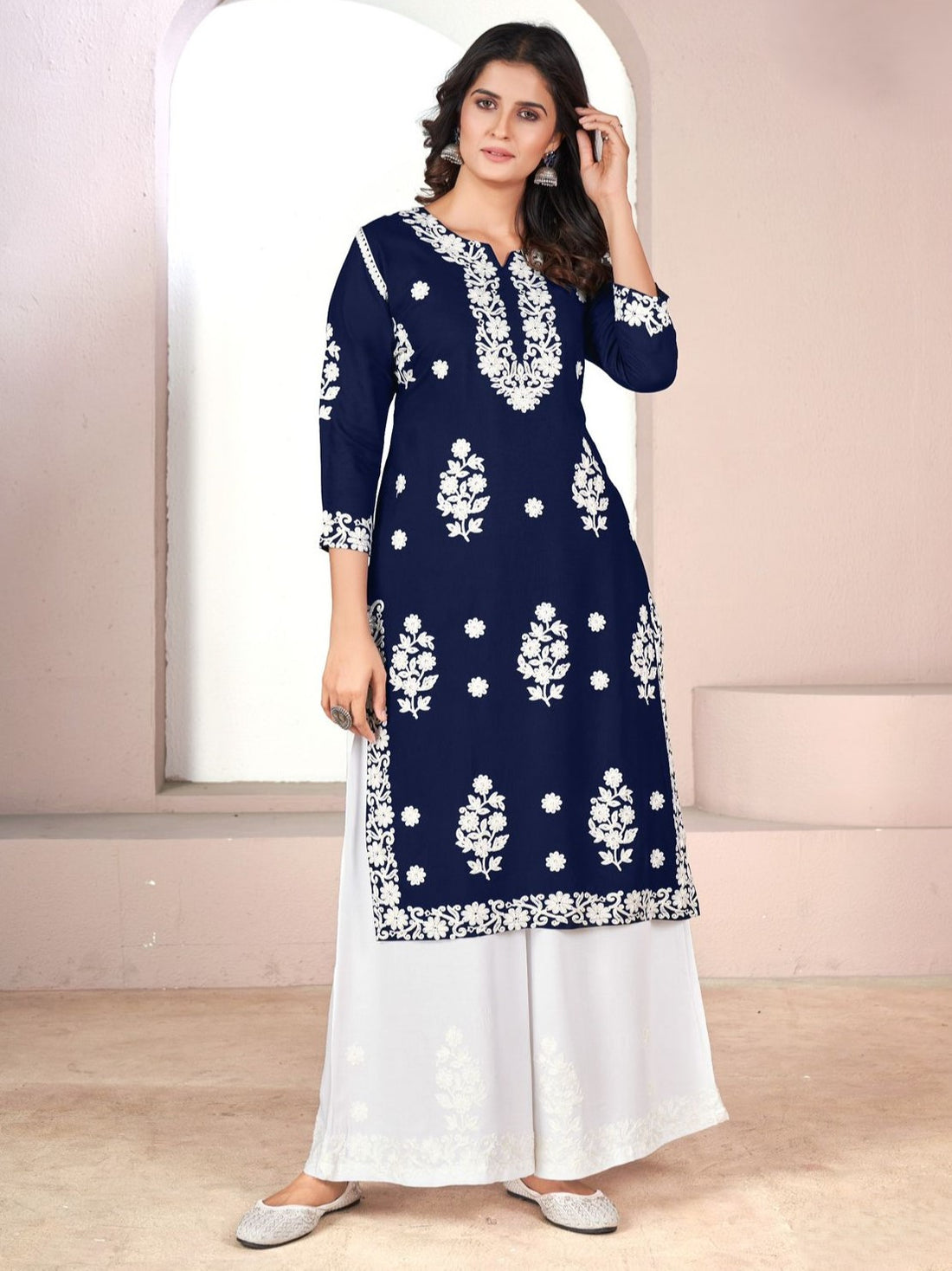 Tanisha Kurti With Palazzo