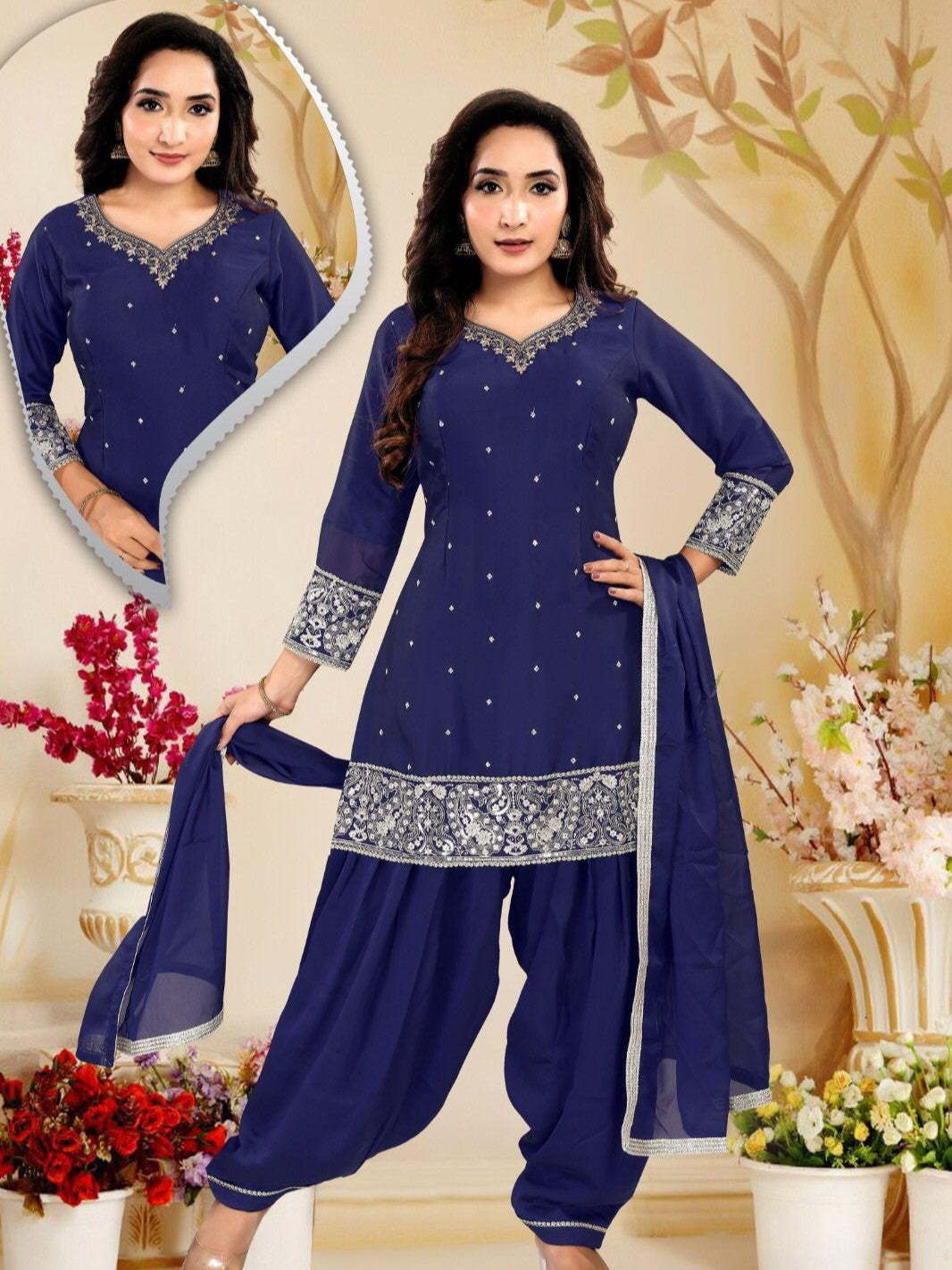Minal Patiyala Suit - Roop Darshan