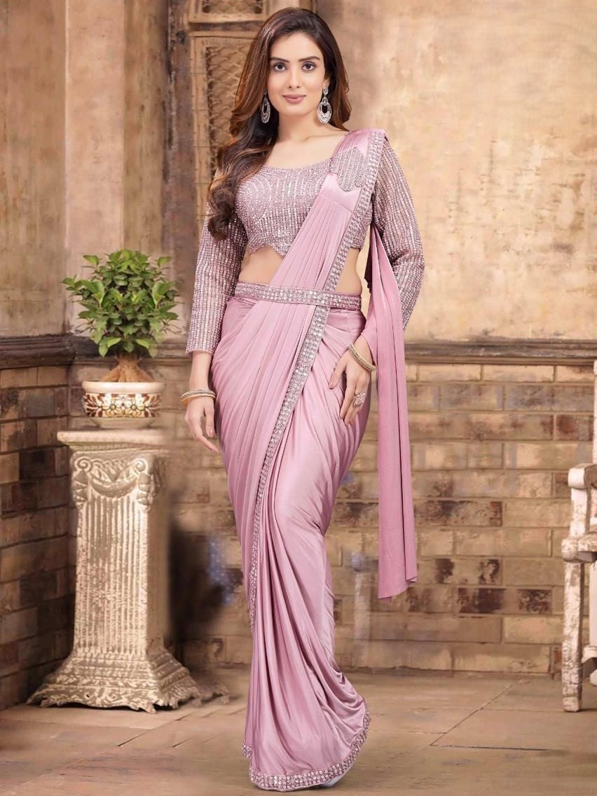 Priya Ready To Wear Choli Saree - Roop Darshan