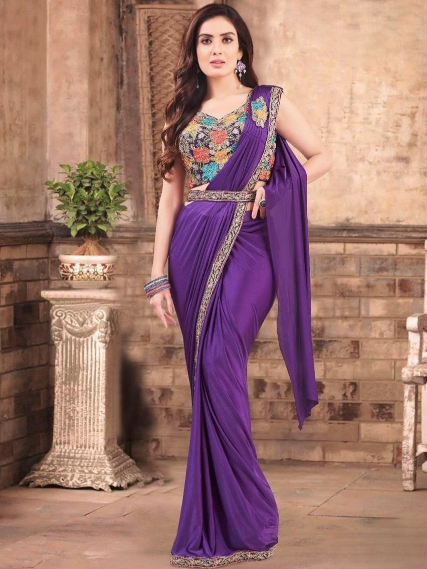 Natasha Ready To Wear Choli Saree - Roop Darshan