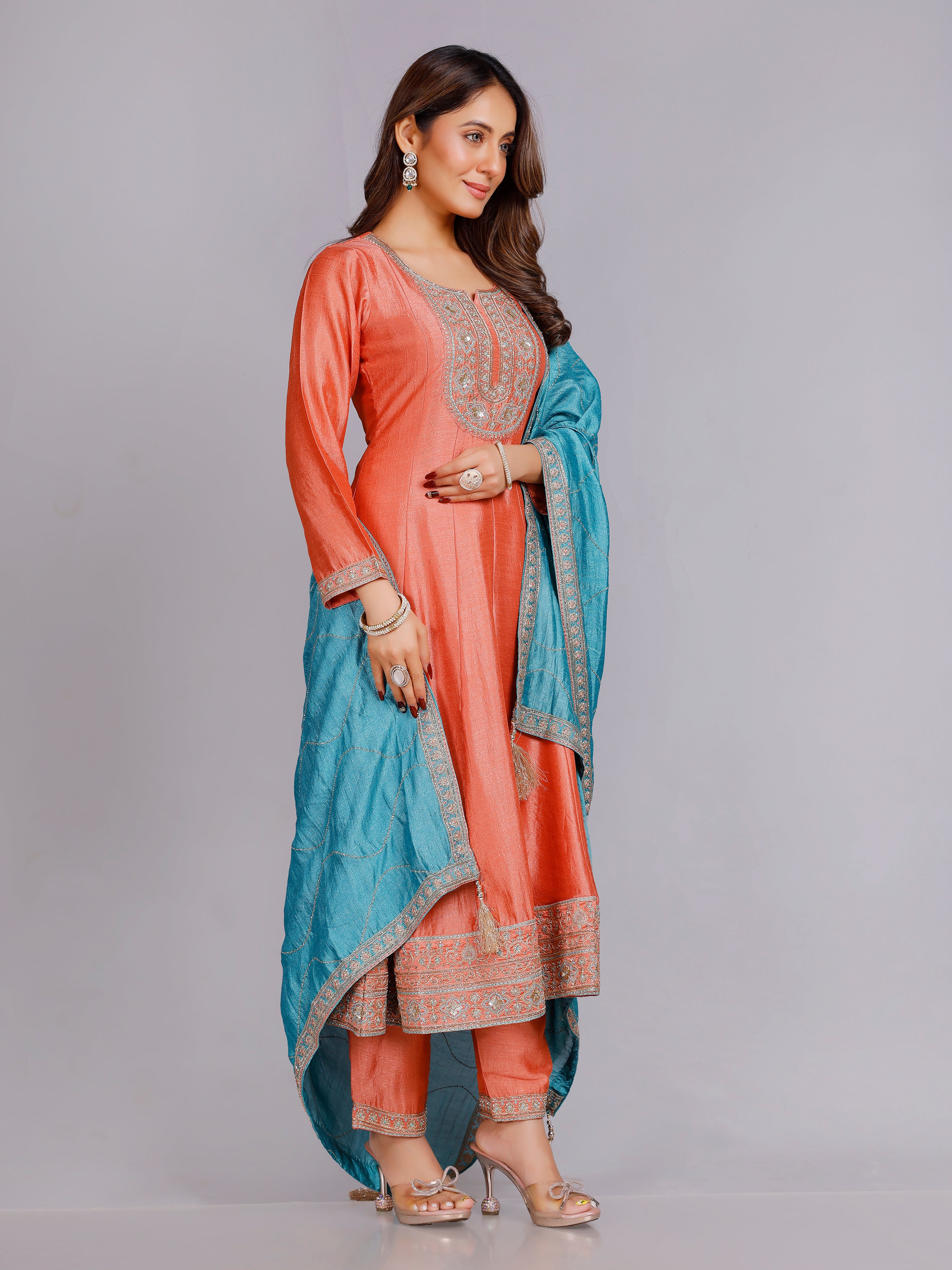 Rishita Silk Embellished Suit