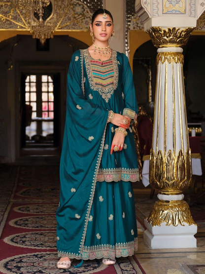 Noina Silk Palazzo Suit