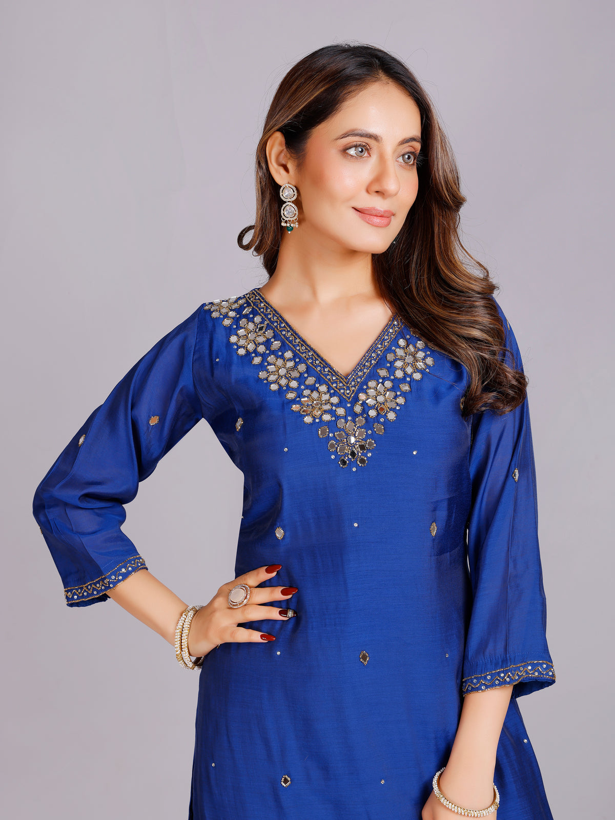 Twish Silk Mirror Kurti