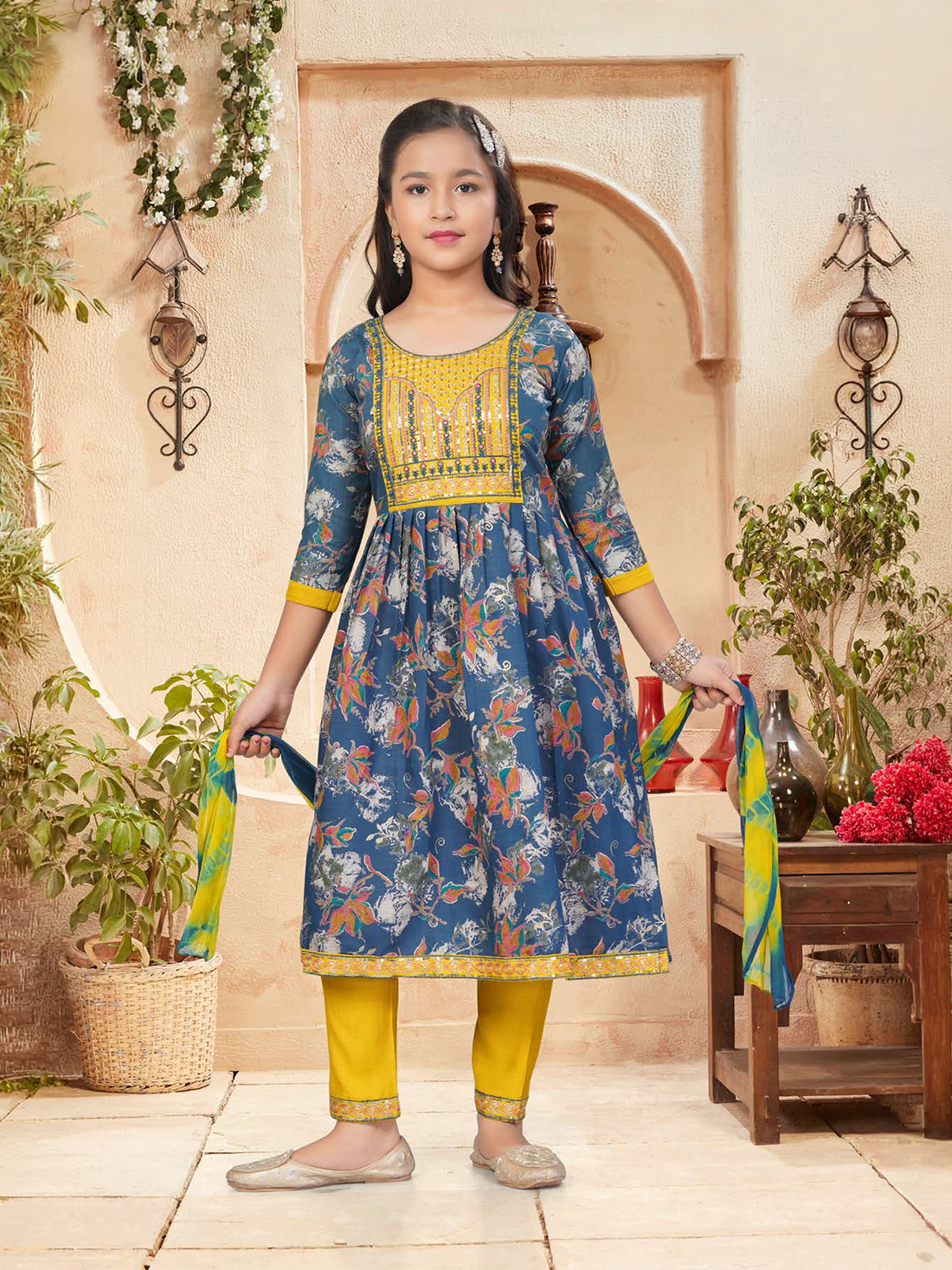 Leila Cotton Flair Suit