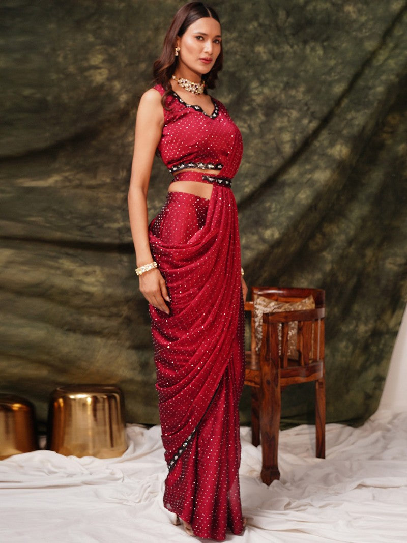 Haina Ready To Wear Choli Saree