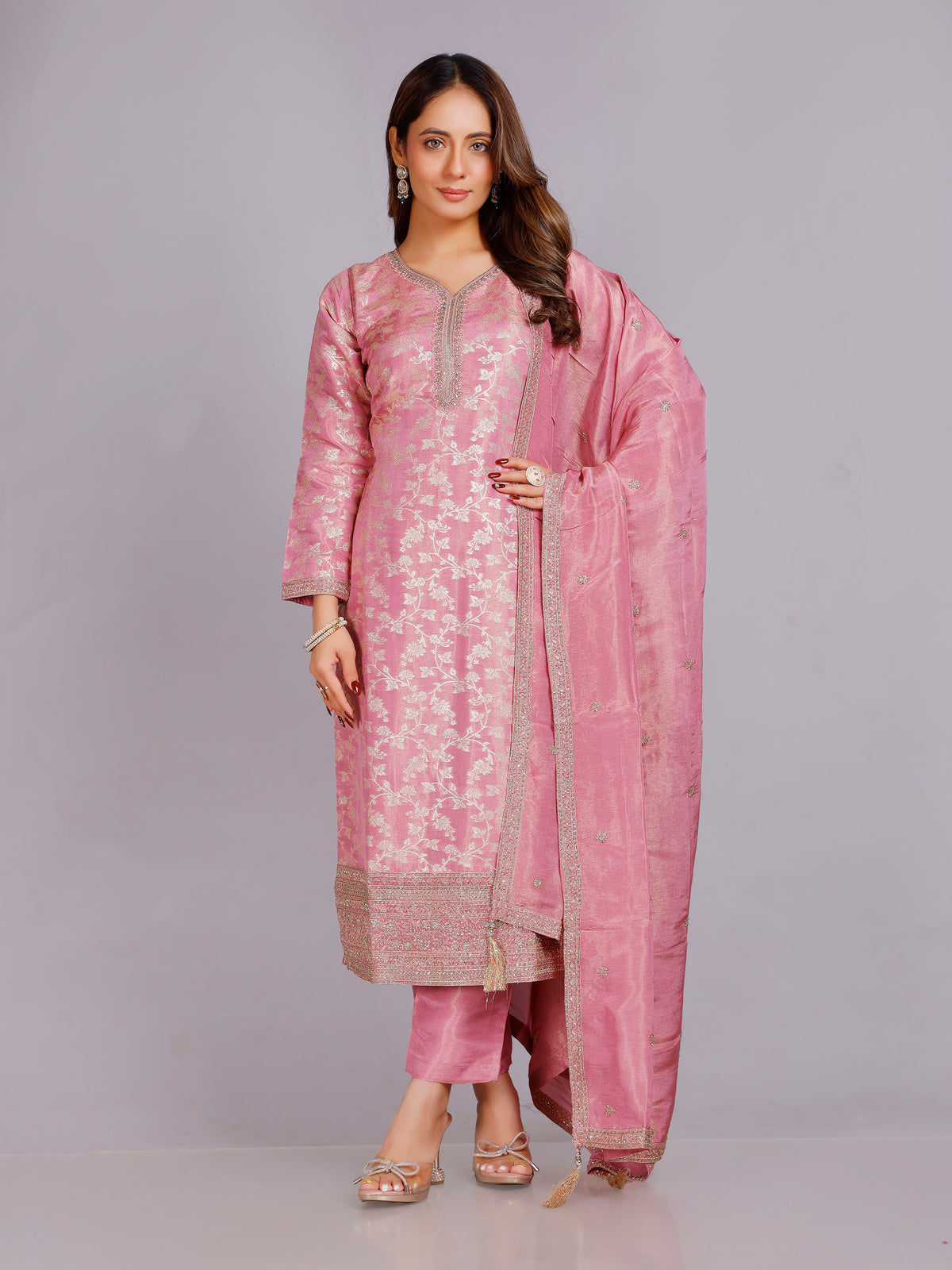 Disha Silk Straight Suit