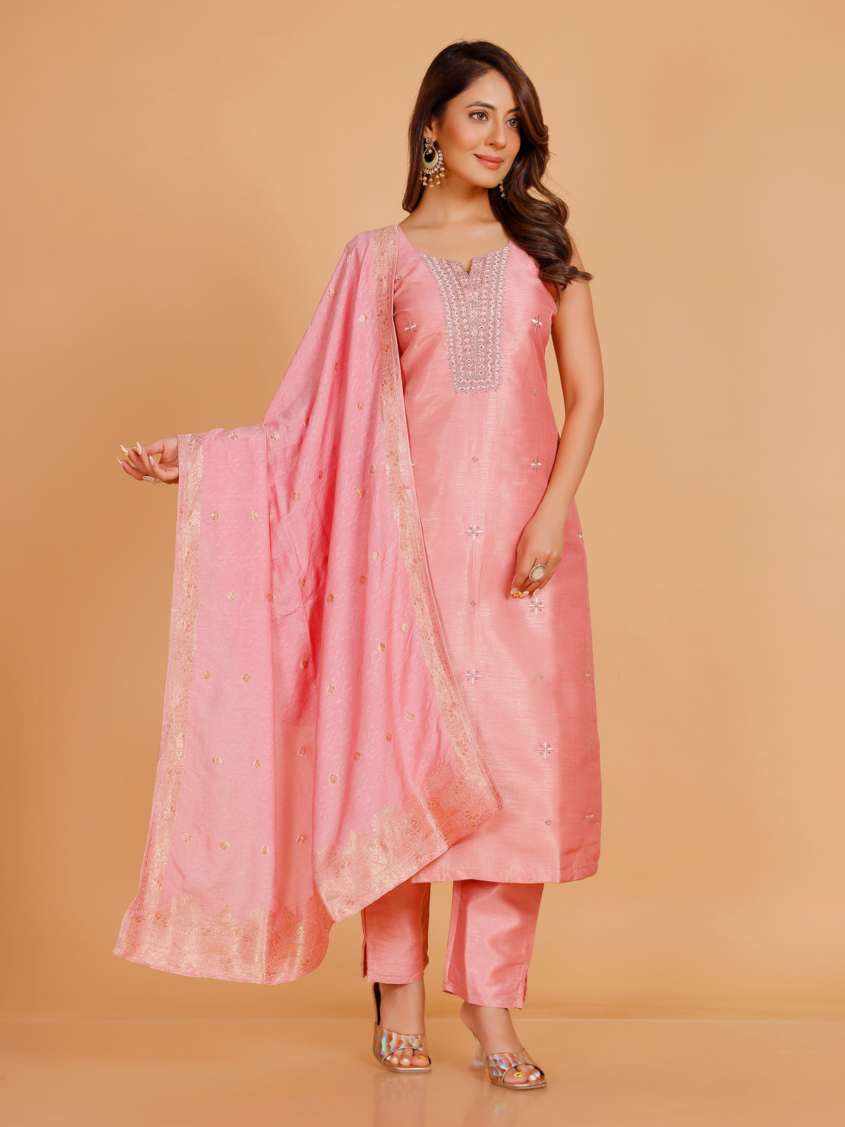 Grishma Silk Straight Suit