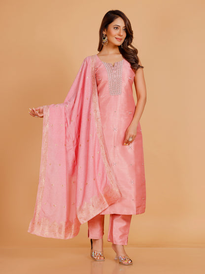 Grishma Silk Straight Suit