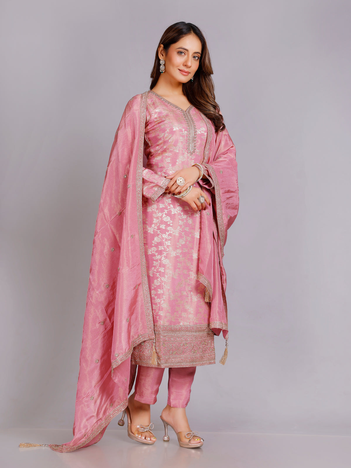 Disha Silk Straight Suit