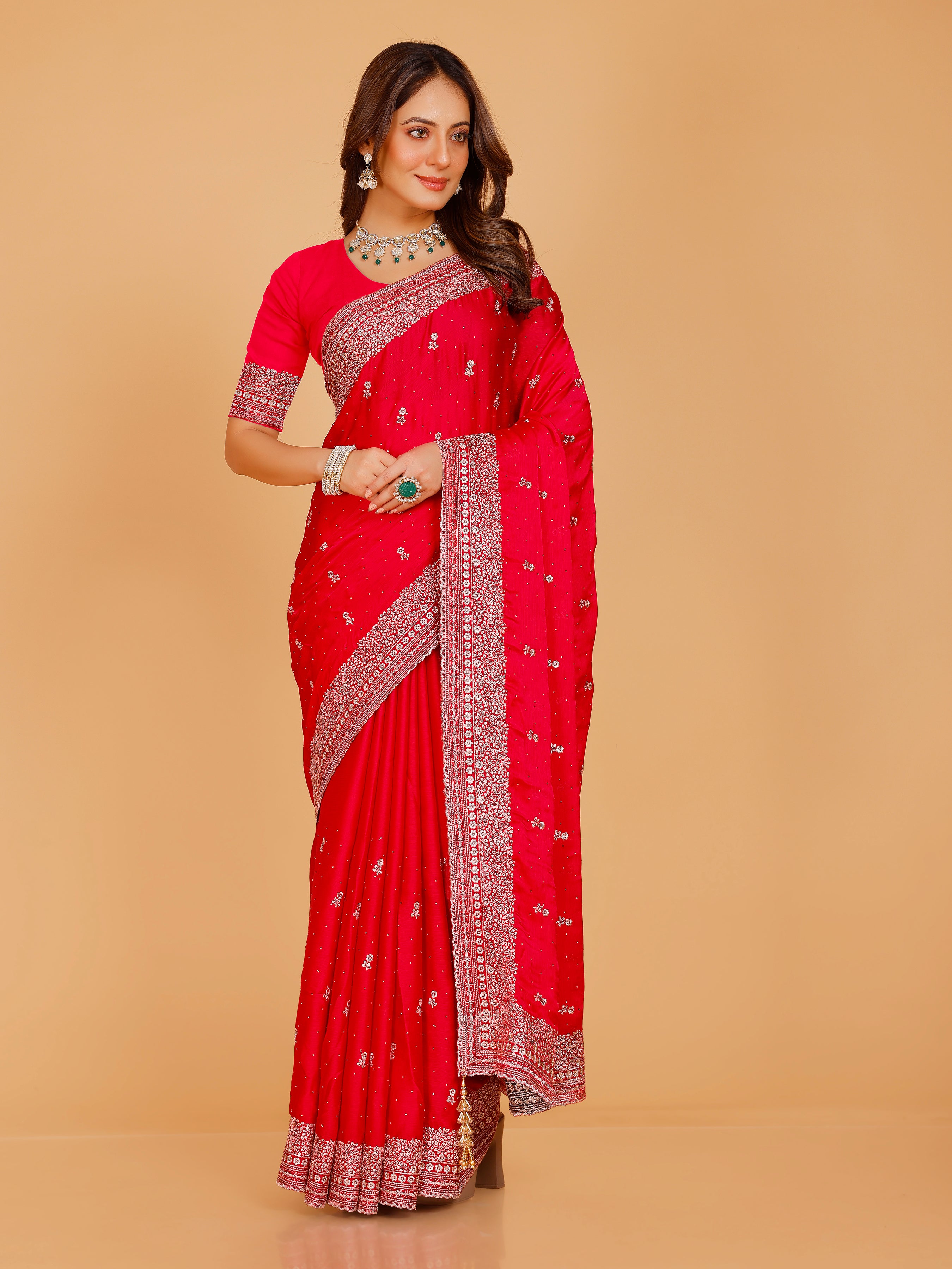 Aadhya Silk Embroidered Saree