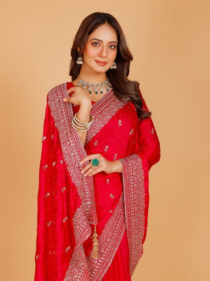 Aadhya Silk Embroidered Saree