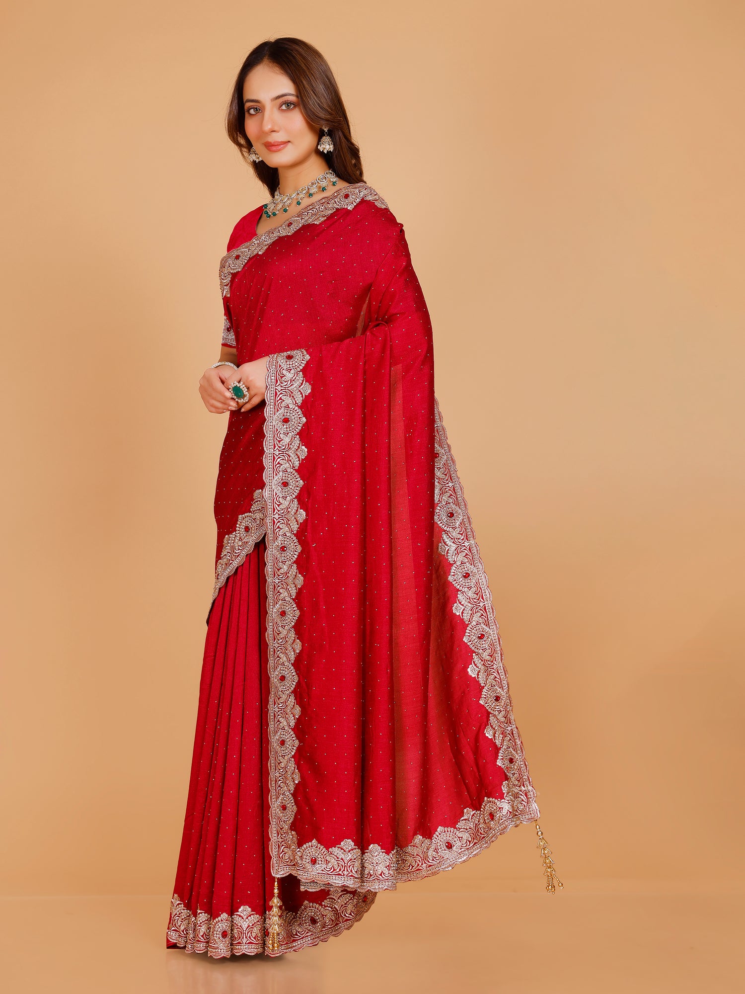 Bhavya Silk Embroidered Saree