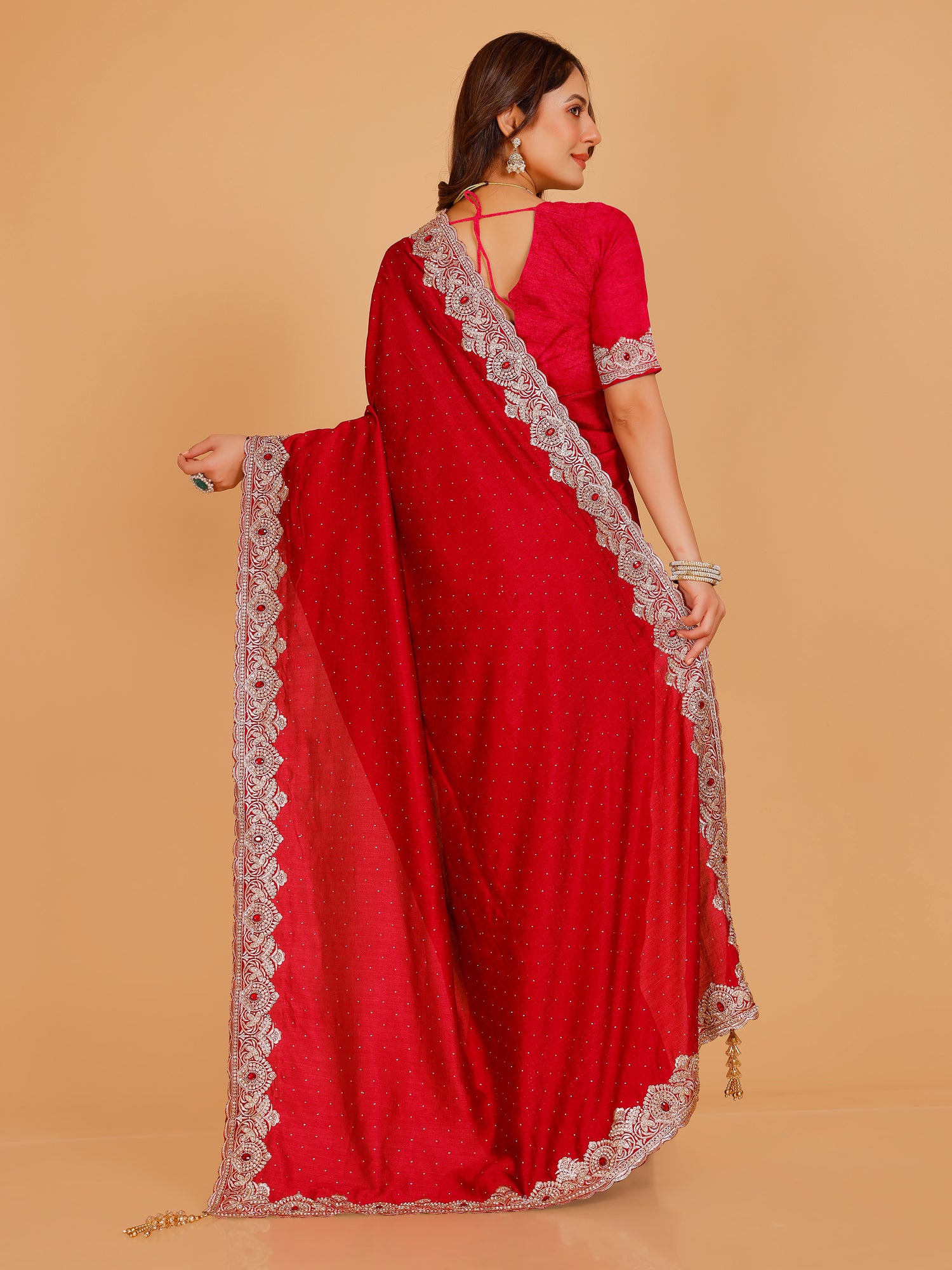 Bhavya Silk Embroidered Saree