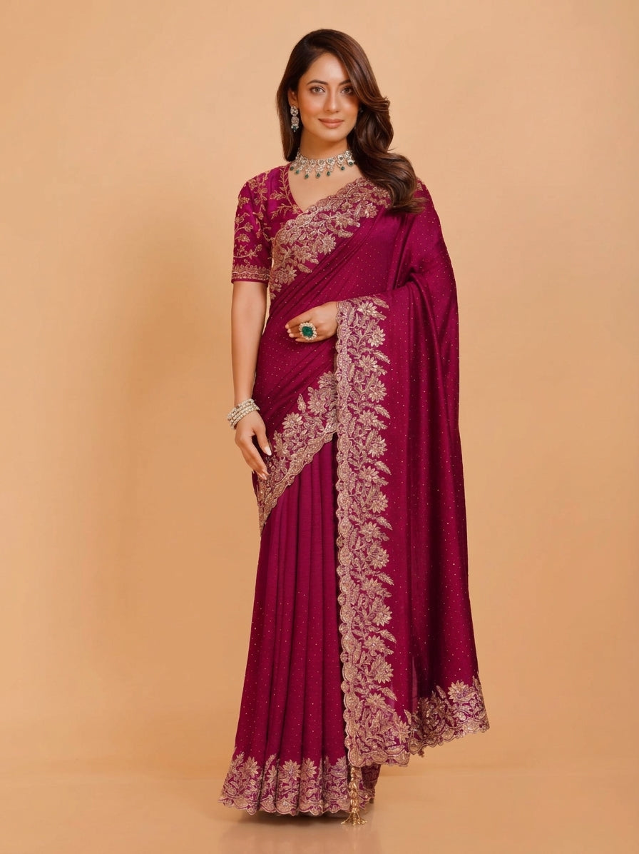 Shania Silk Saree - Roop Darshan