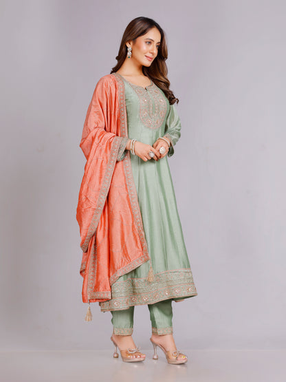 Rishita Silk Embellished Suit