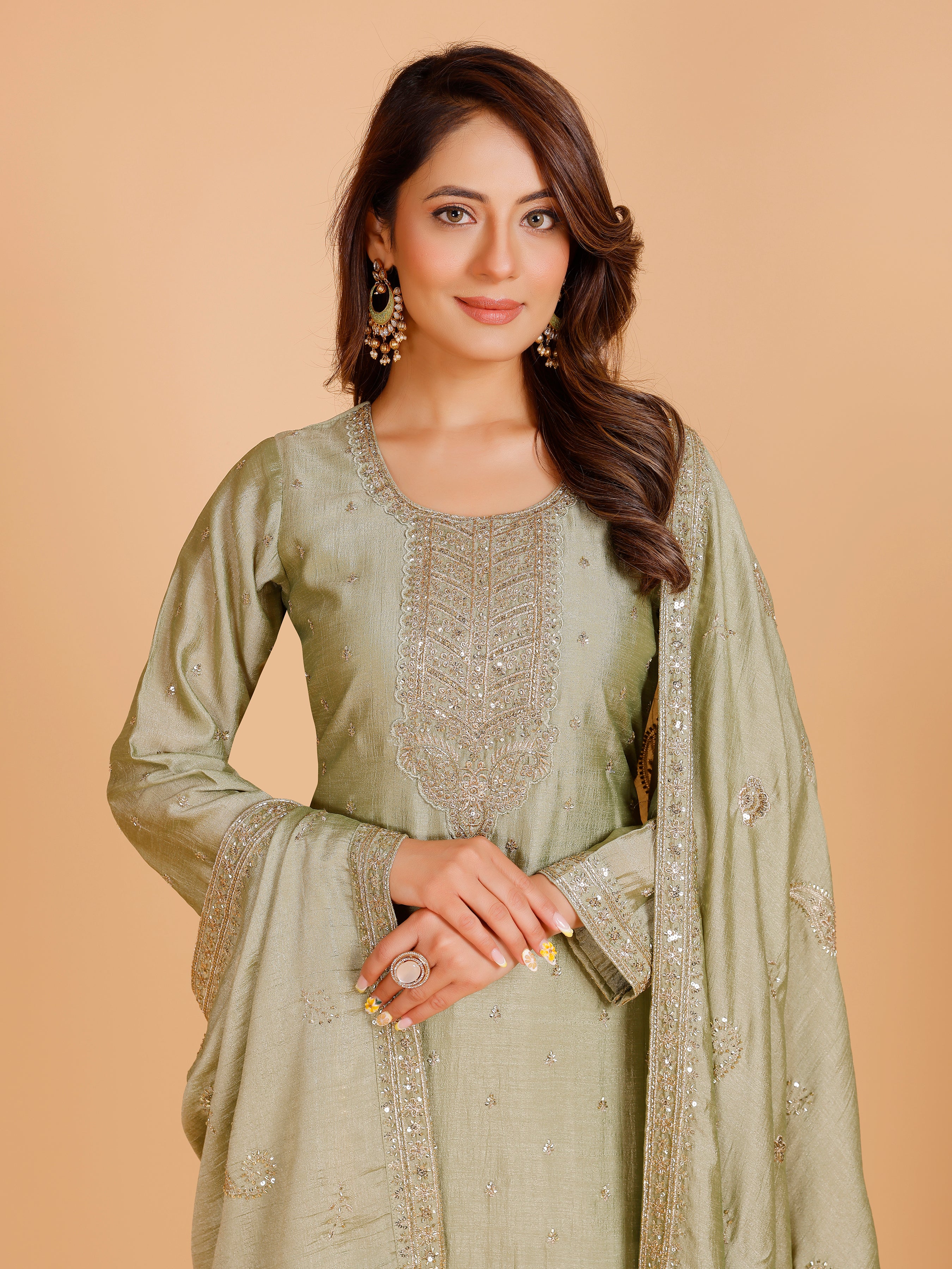 Kashish Silk Straight Suit