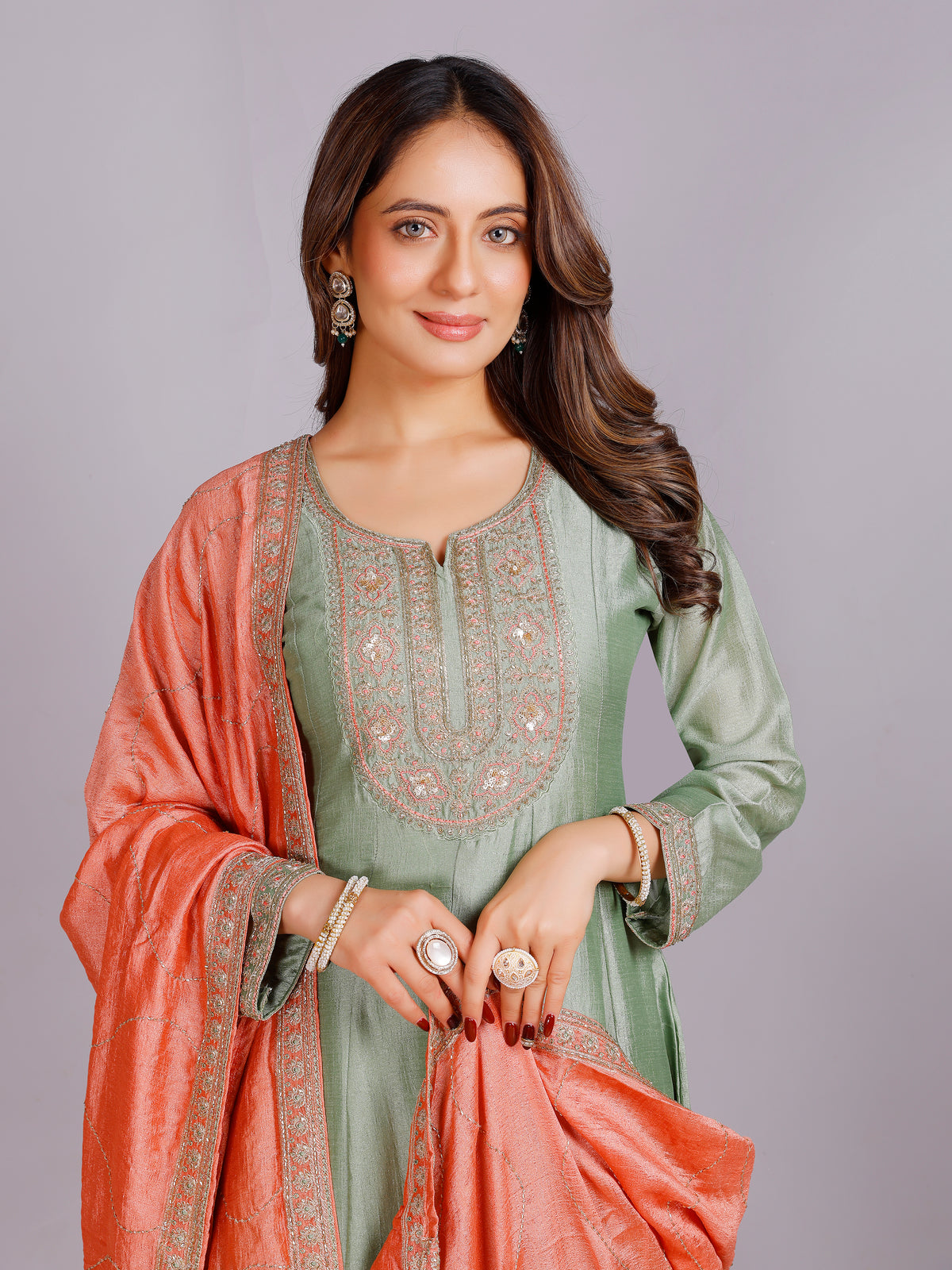 Rishita Silk Embellished Suit