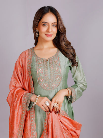 Rishita Silk Embellished Suit