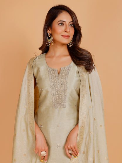 Grishma Silk Straight Suit