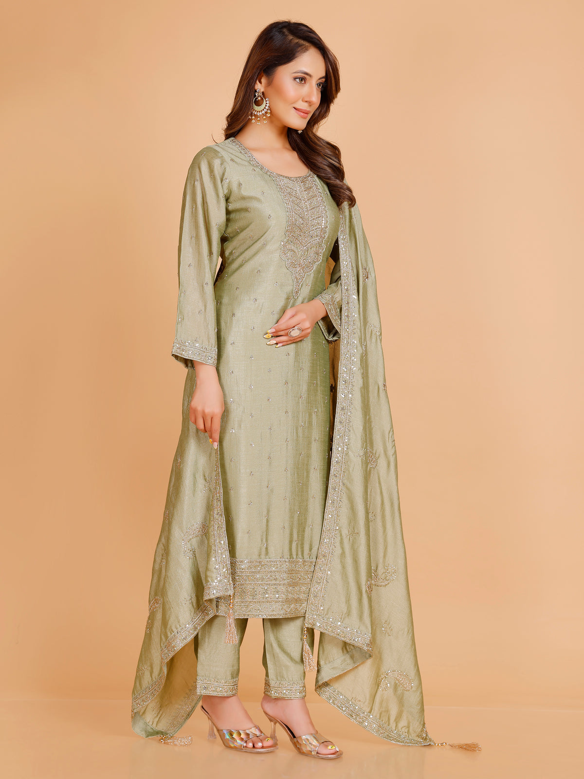 Kashish Silk Straight Suit