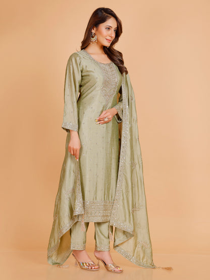 Kashish Silk Straight Suit