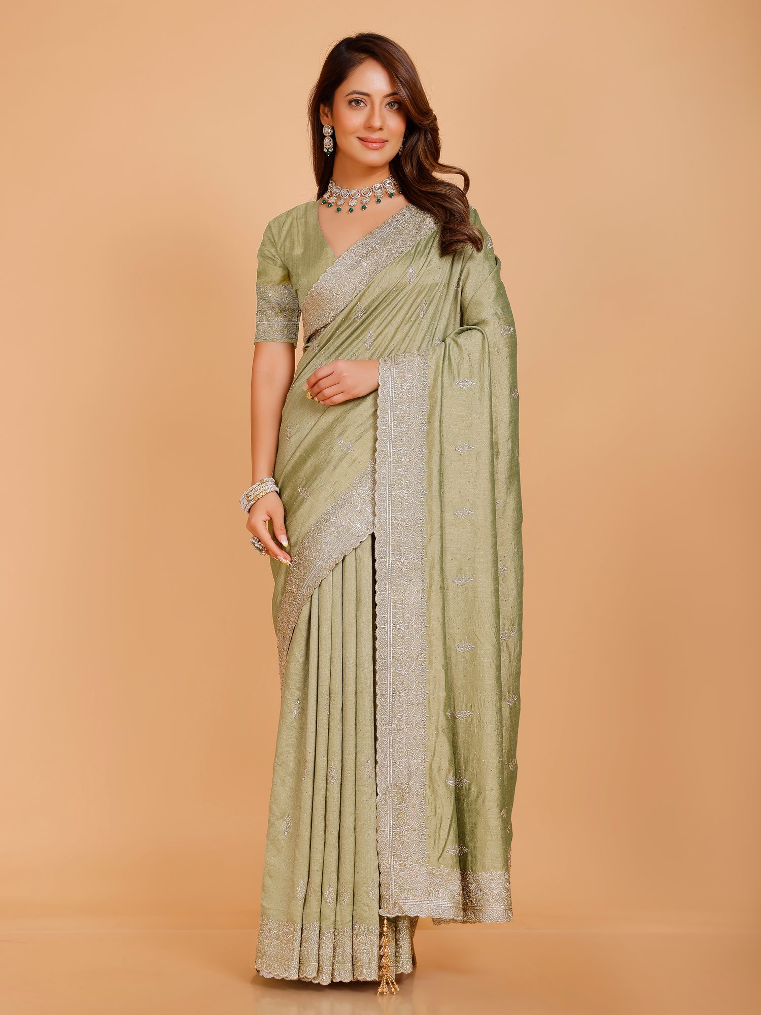Vanshika Silk Zari Saree