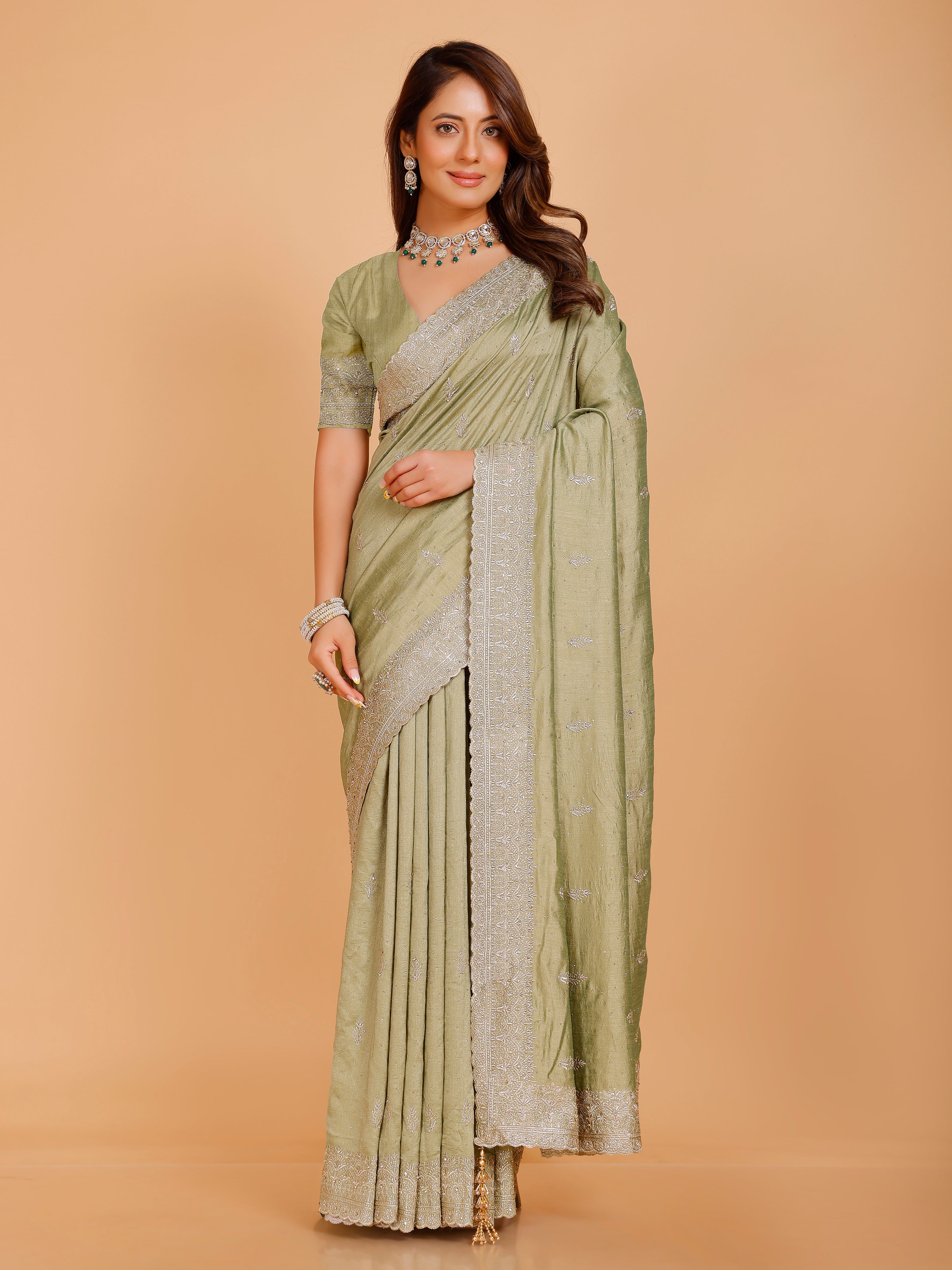 Vanshika Silk Zari Saree