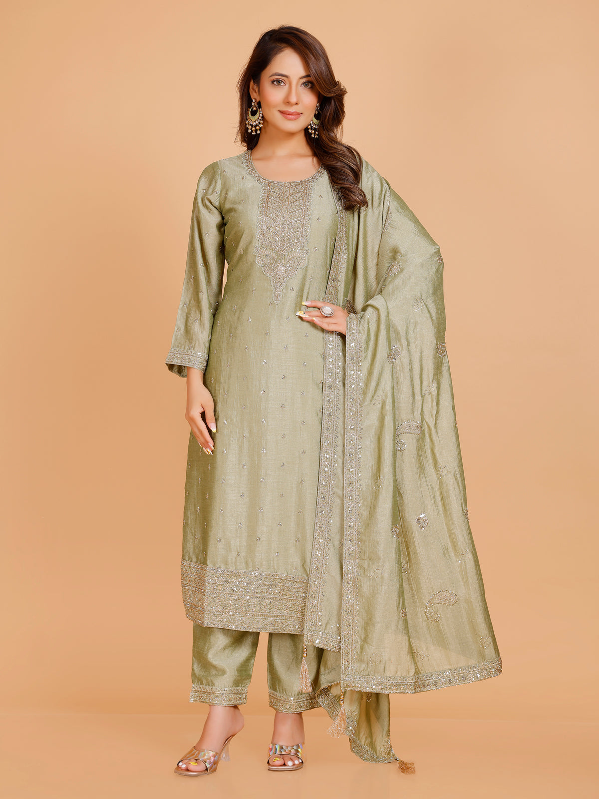 Kashish Silk Straight Suit