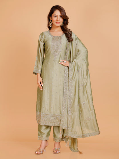 Kashish Silk Straight Suit