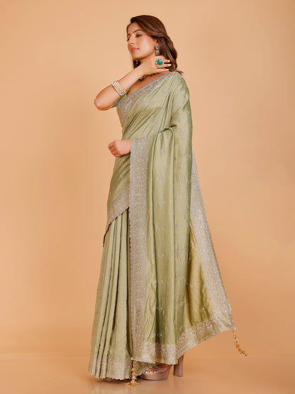 Vanshika Silk Zari Saree