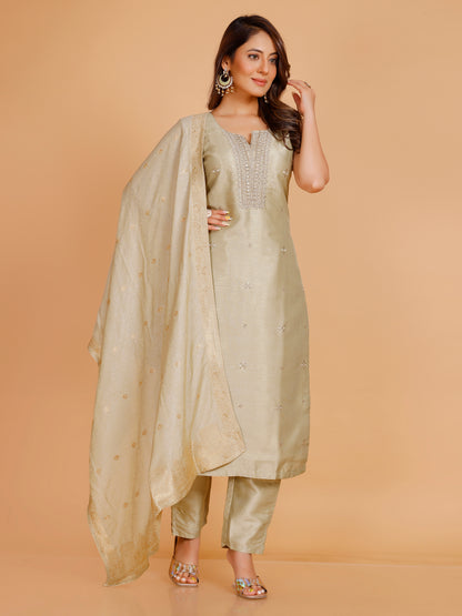 Grishma Silk Straight Suit