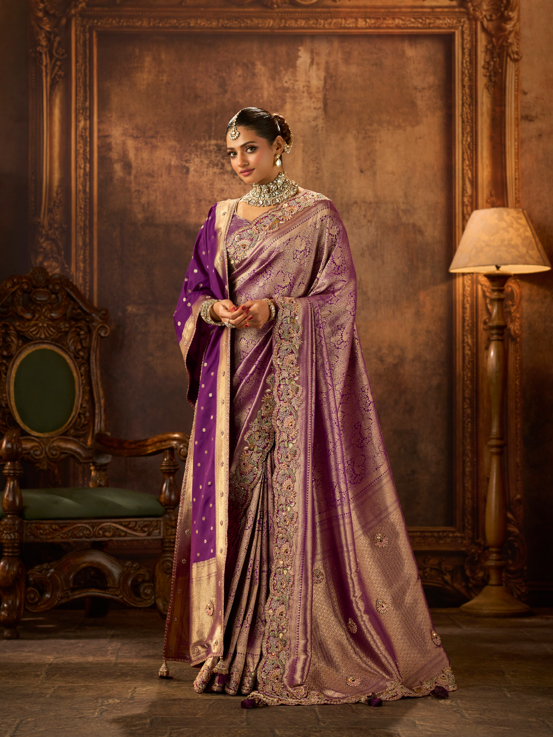 Anamika Zari Silk Ensemble