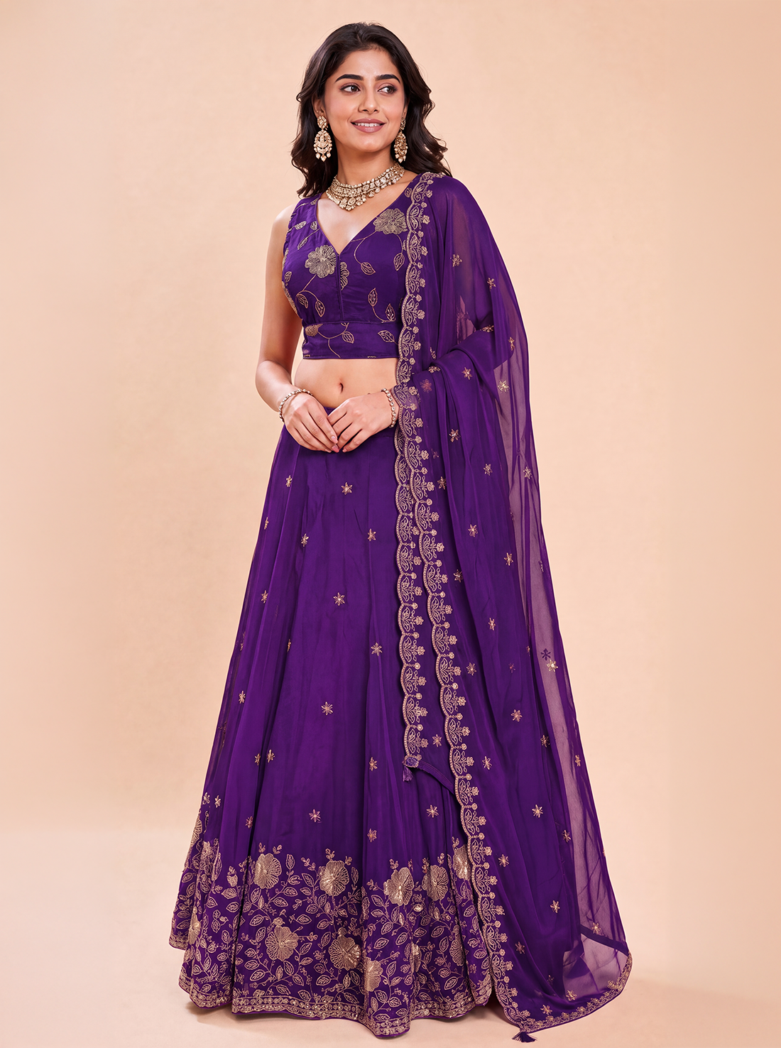 Tanvi Tissue Lehenga Set