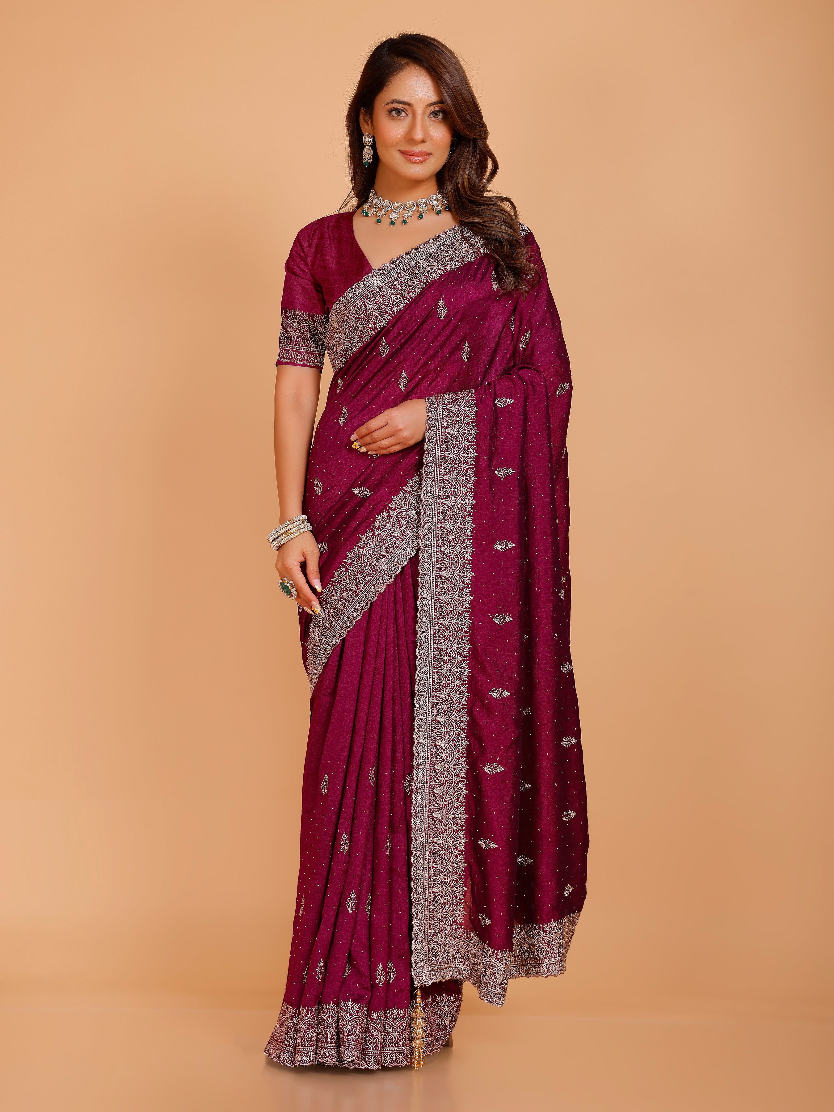Vanshika Silk Zari Saree