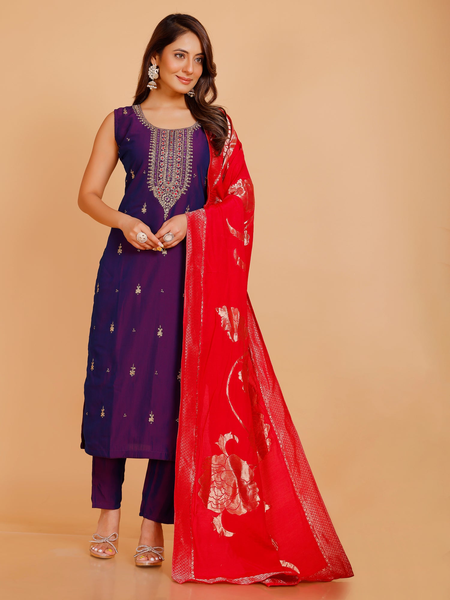 Vamika Silk Straight Suit