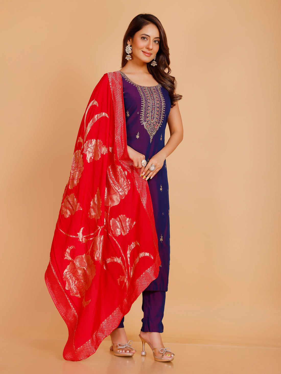 Vamika Silk Straight Suit