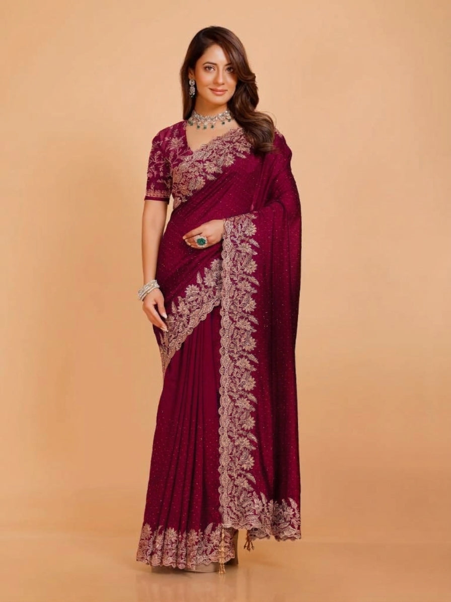Shania Silk Saree - Roop Darshan