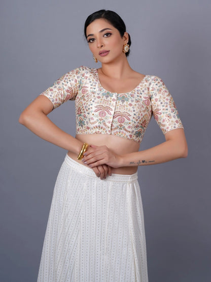 Silk Printed Blouse