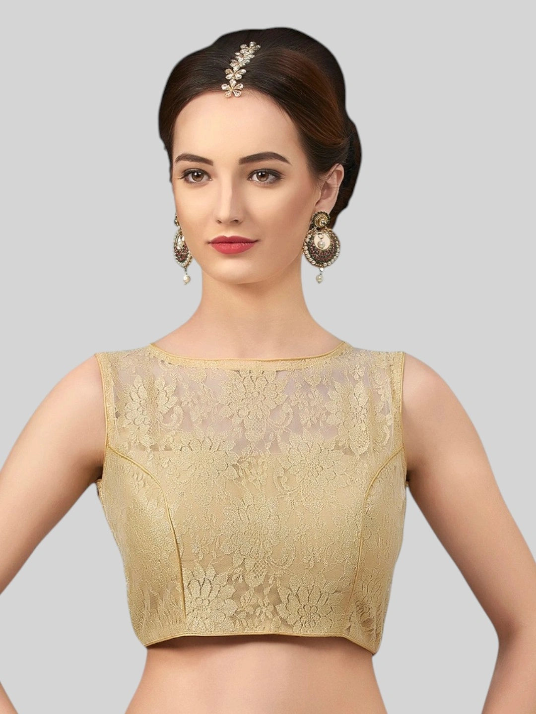 Lace Embroidered Work Blouse - Roop Darshan