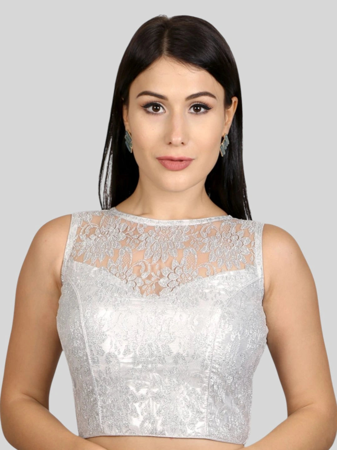Lace Embroidered Work Blouse - Roop Darshan